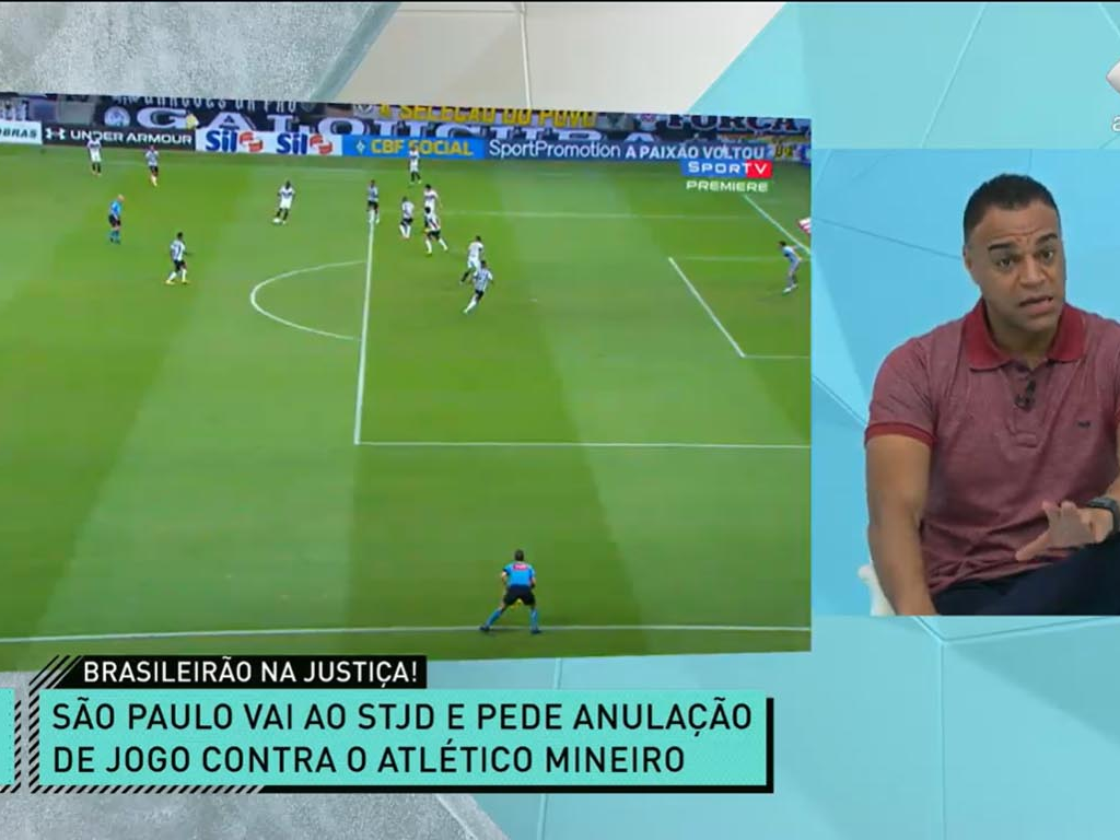 Para Denílson, anulação de jogo causaria bagunça no Brasileirão  Reprodução/Jogo Aberto