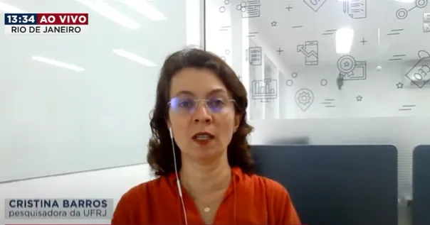 A pesquisadora da UFRJ, Cristina Barros