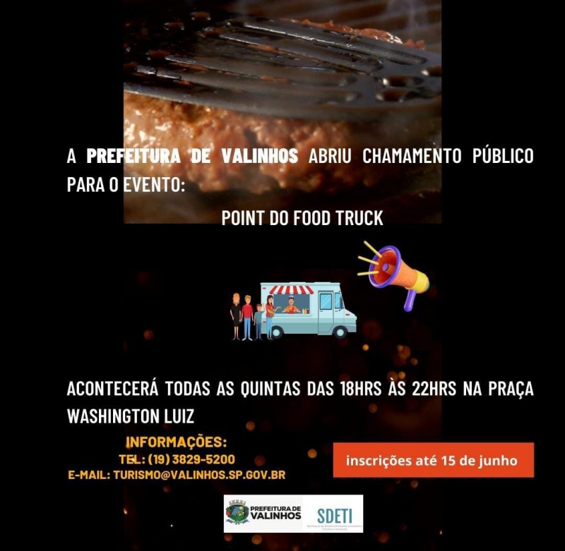 O Point acontecerá todas as quintas-feiras, na Praça Washington Luiz, das 18h às 22h Divulgação/PMV