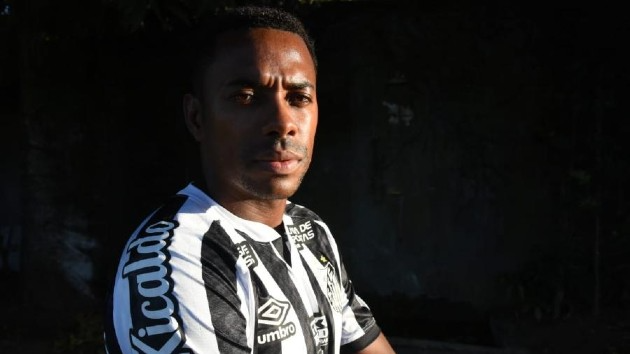 O atacante Robinho Divulgação/Santos FC