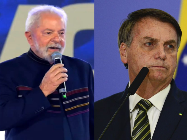 Jair Bolsonaro, do PL, aparece com 37%, contra 34% da pesquisa anterior.  Fotos: Agência Brasil