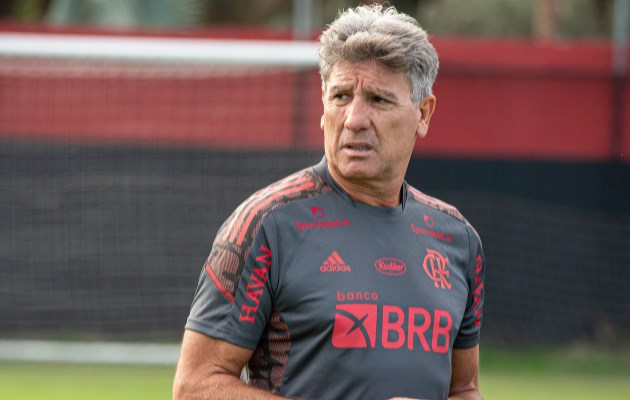 “Não é só uma decisão do Flamengo”, diz Landim sobre futuro de Renato Gaúcho