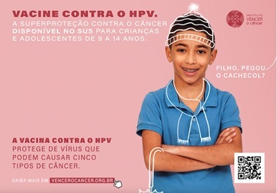 Campanha estimula vacinação contra o HPV divulgação 