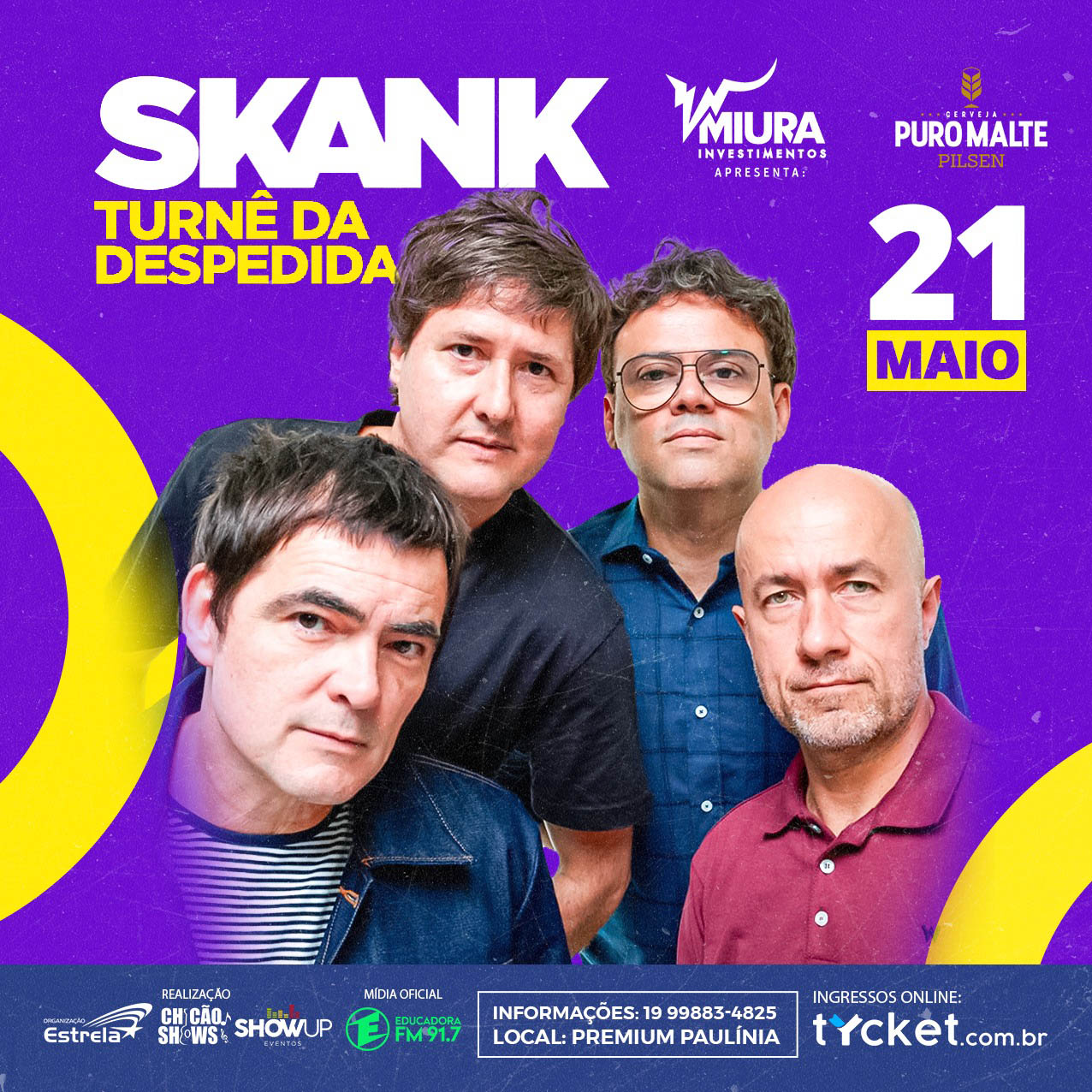 Skank anunciou a pausa da banda em 2019