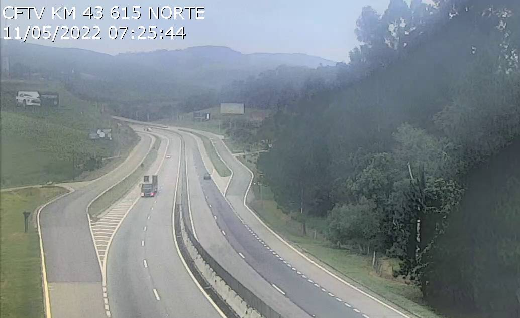 Tráfego na Dutra tem lentidão em São José dos Campos Divulgação/Rodovia dos Tamoios