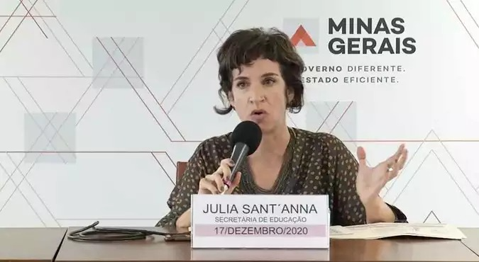 Júlia Sant'Anna estava no cargo desde o início do governo Zema há 4 anos Reprodução