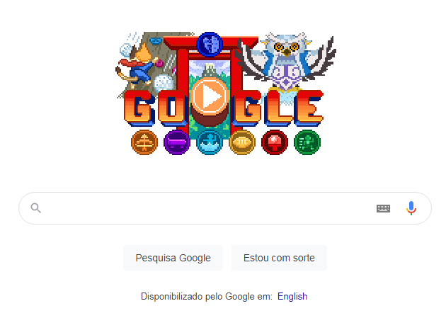 Doodle do Google homenageia a Olimpíada com jogo de esportes