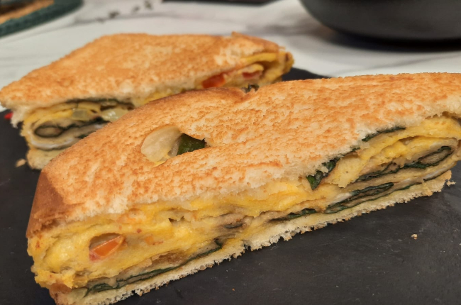 Sanduíche de omelete | Band Receitas