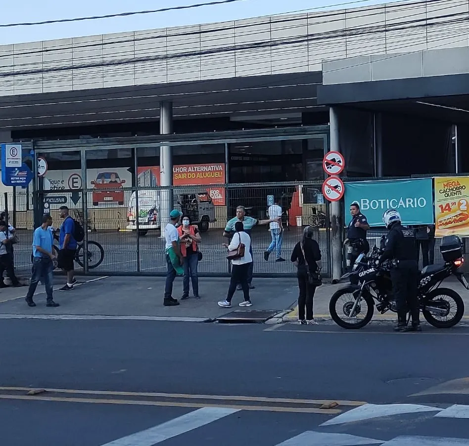 O incidente foi na tarde de quarta-feira