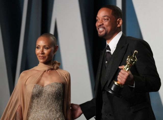 Jada Smith e Will Smith durante o Oscar 2022 Reuters