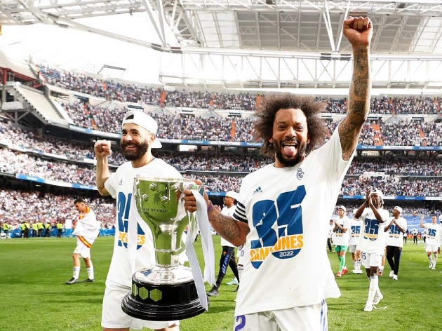 Lateral Marcelo se tornou o jogador mais vitorioso da história do Real Madrid Real Madrid/Divulgação/Twitter