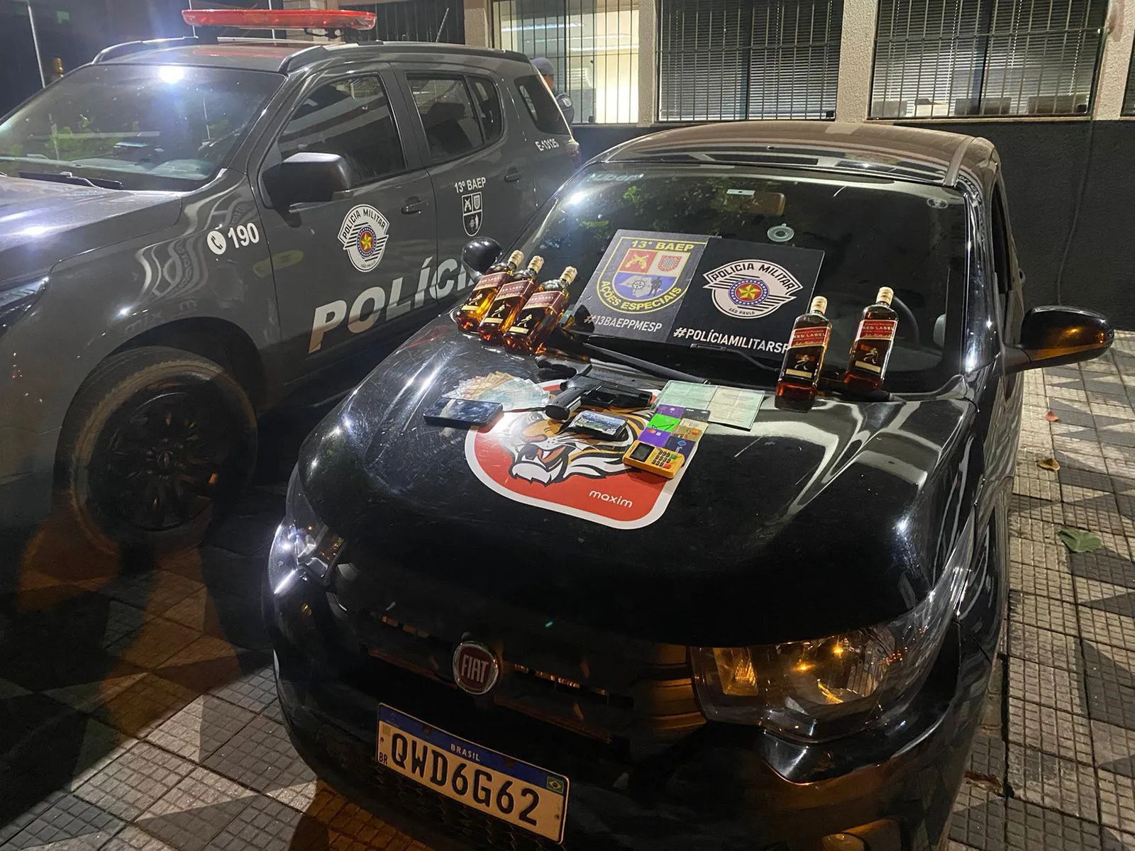 As mercadorias foram apreendidas pela polícia