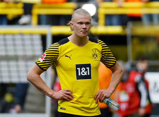 Haaland defende o Borussia desde 2020 REUTERS / Heiko Becker