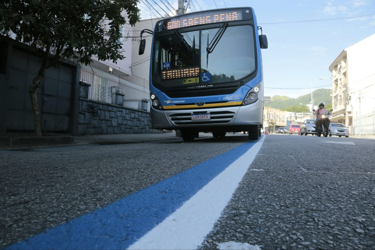 Faixa é exclusiva para ônibus Marcos de Paula/Prefeitura do Rio