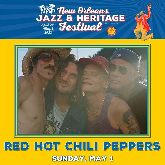 Red Hot Chili Peppers se apresenta no New Orleans Jazz Festival