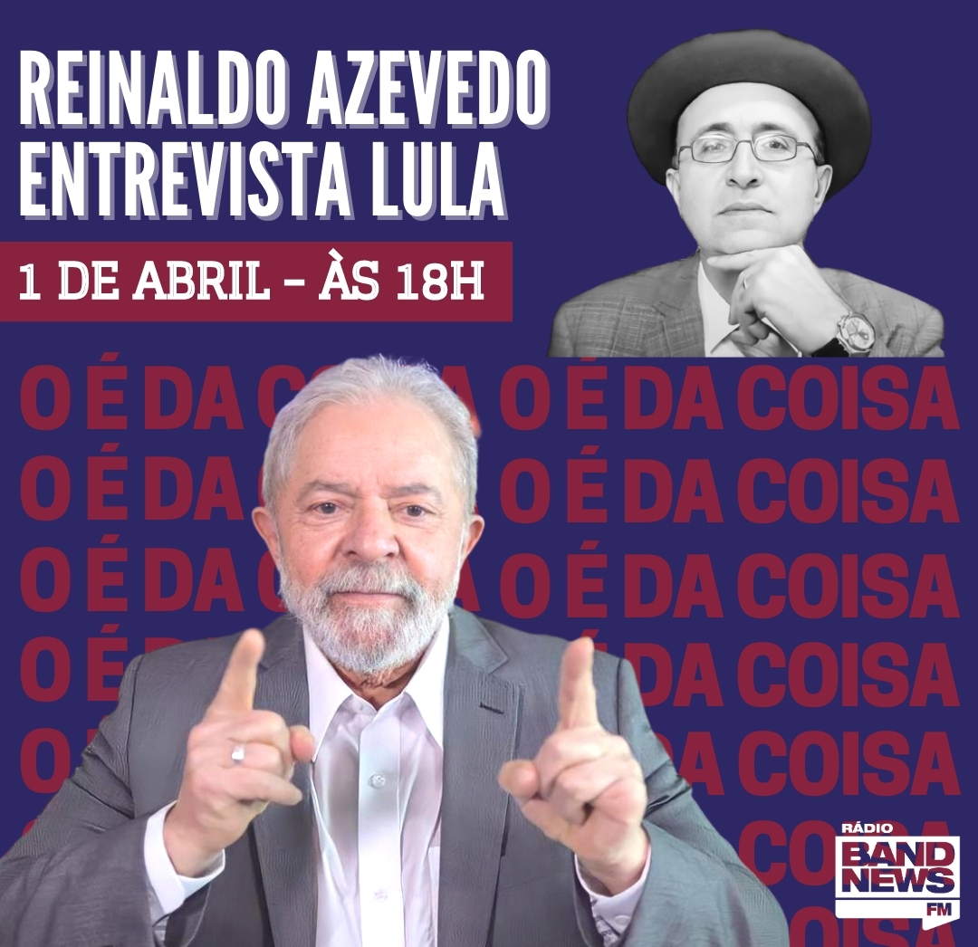 Reinaldo Azevedo entrevista Lula Reprodução