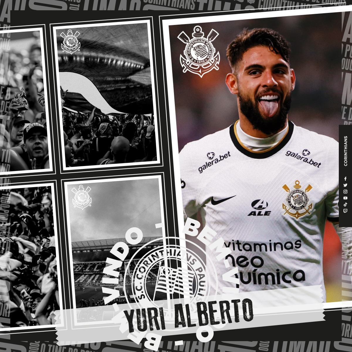 Yuri Alberto é o novo reforço do Corinthians