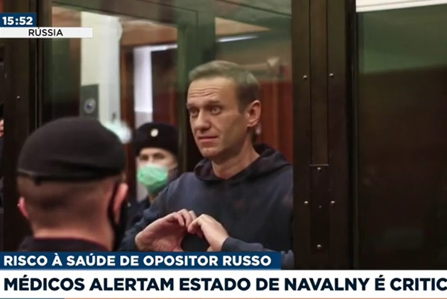 Médicos alertam que estado de saúde de Alexei Navalny é crítico  Reprodução/BandNews TV