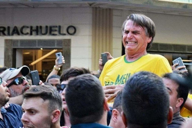 Presidente Jair Bolsonaro relembrou ataque que sofreu durante campanha eleitoral Foto: Reprodução/Redes sociais