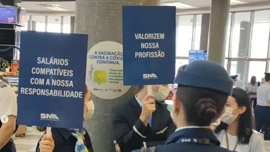 Impactos são mínimos no aeroporto de Confins Reprodução/Redes Sociais