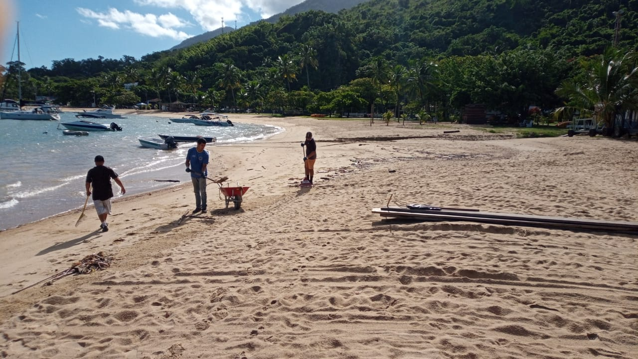 Ilhabela intensificará limpeza de praias no dia 1º de janeiro Divulgação/ Prefeitura de Ilhabela