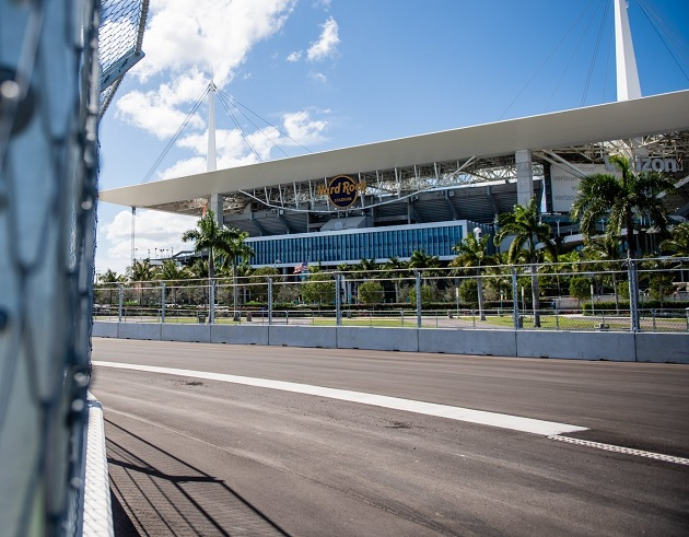 Circuito ao redor de estádio do Miami Dolphins está quase pronto GP de Miami