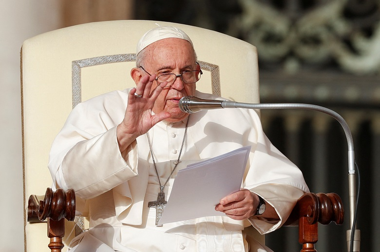 Papa Francisco participa da audiência geral semanal no Vaticano, em 26 de outubro de 2022.