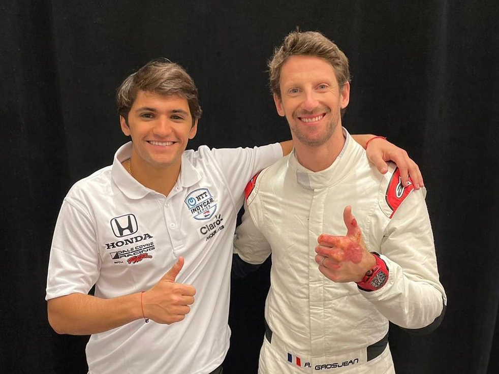 Colegas dos tempos de Haas, os dois pilotos dividem carro da Dale Coyne na Indy em 2021 @pifitti/Instagram