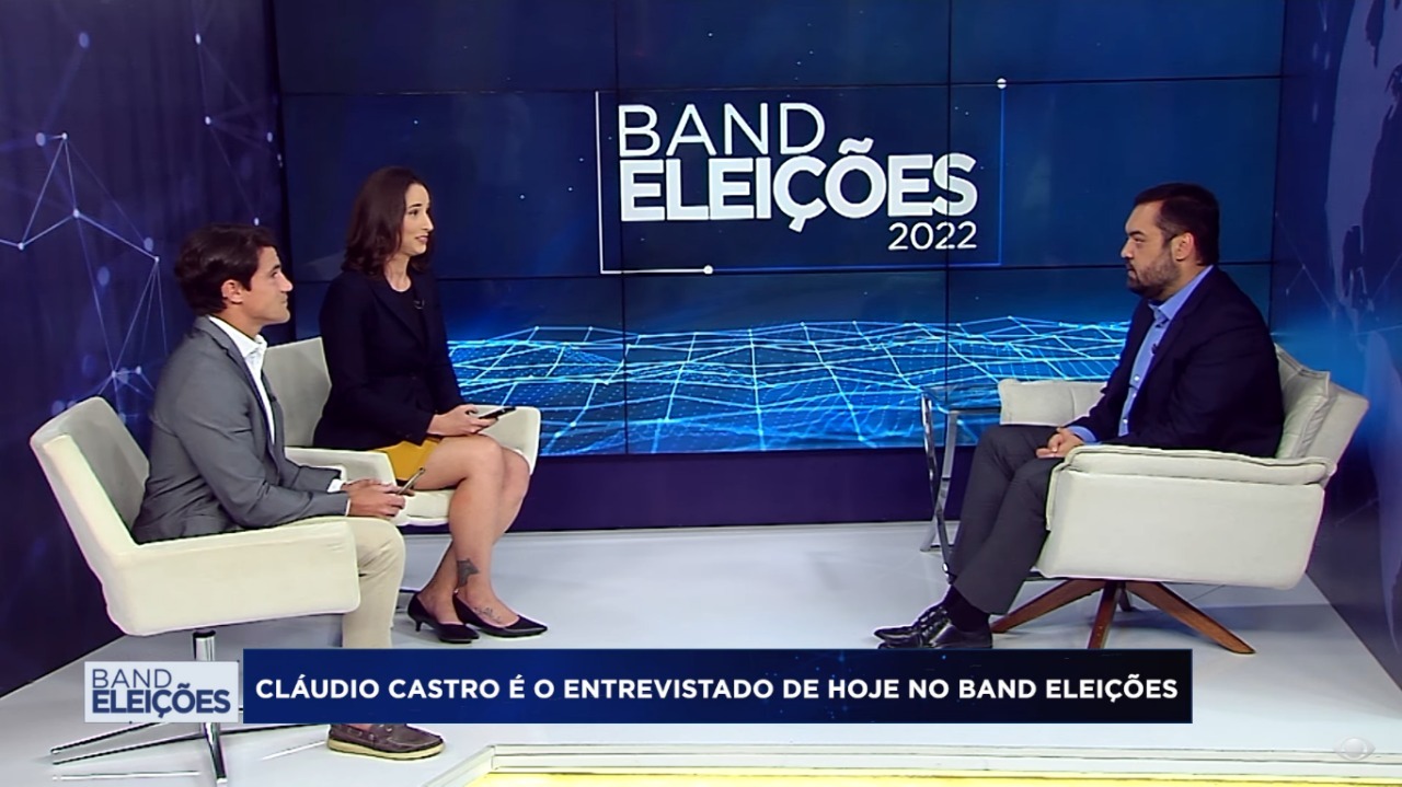 “Se tem gente que errou, vamos acertar”, afirma Cláudio Castro no Band Eleições