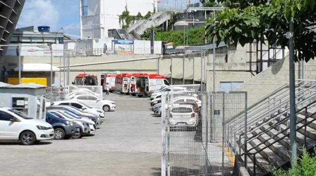 Teto de hospital de campanha para pacientes com coronavírus desaba em Salvador Arquivo Pessoal