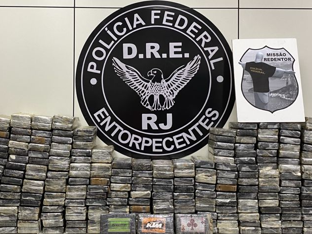 Polícia Federal apreende 5 toneladas de cocaína no porto do Rio de Janeiro  Foto: Divulgação/Polícia Federal 