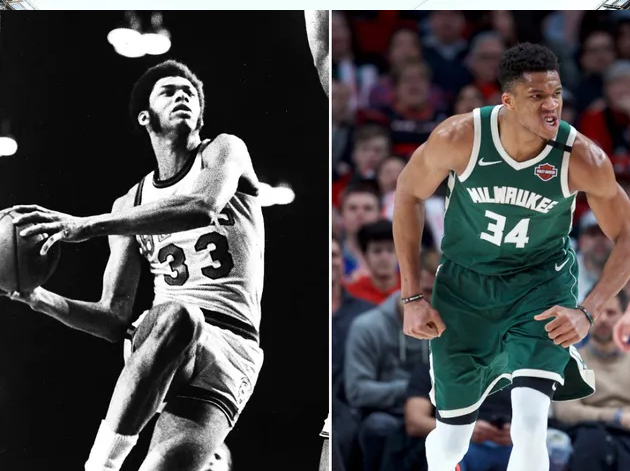 Giannis Antetokounmpo repete feito de Kareem Abdul-Jabbar NBA