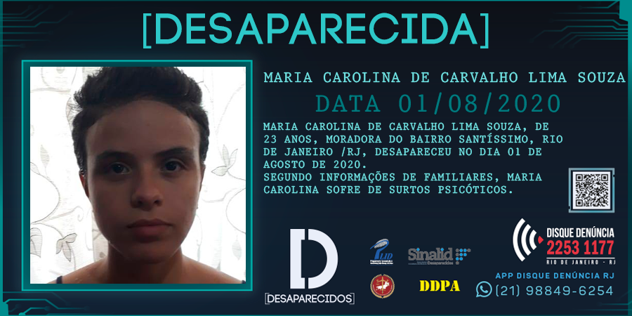 Maria Carolina chegou até o Peru pedindo caronas, ao longo de mais de cinco mil quilômetro Divulgação/Disque Denúncia