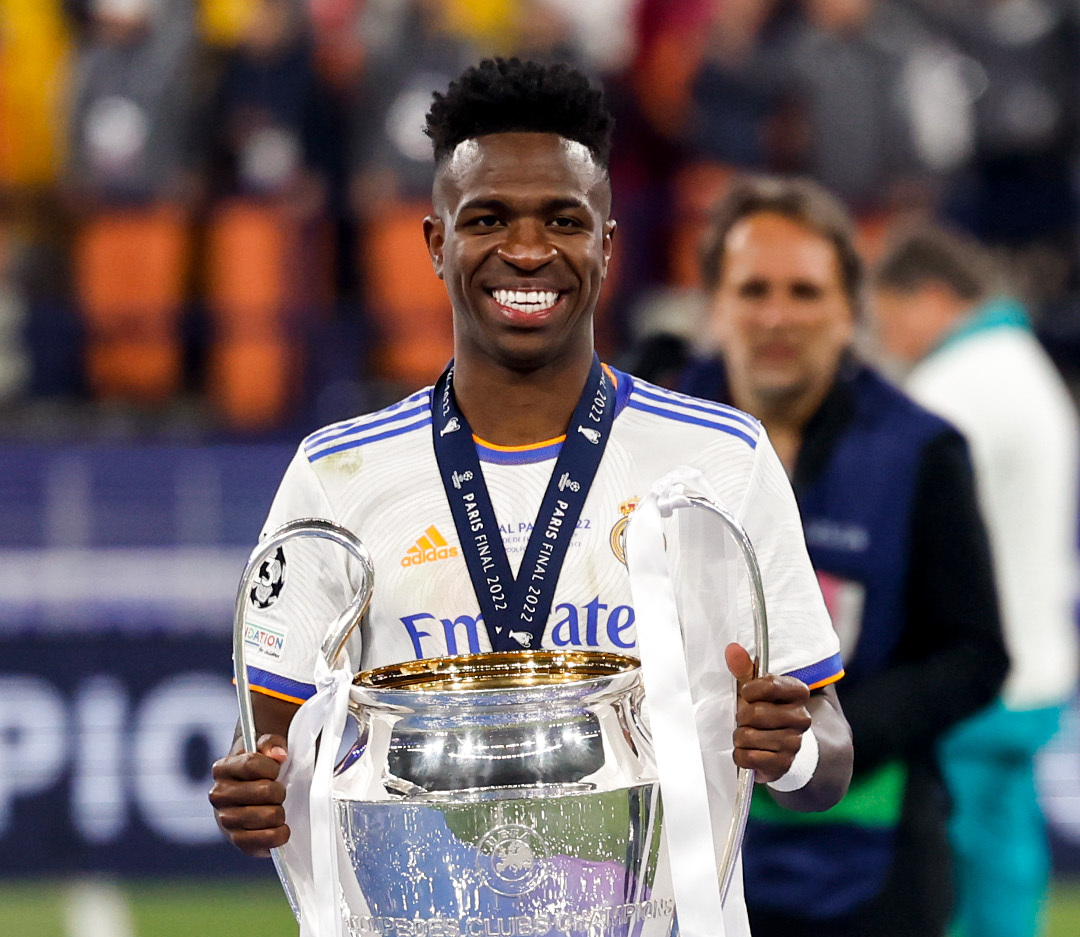 Vinicius Júnior foi eleito a revelação da Liga dos Campeões da Europa Divulgação/Real Madrid