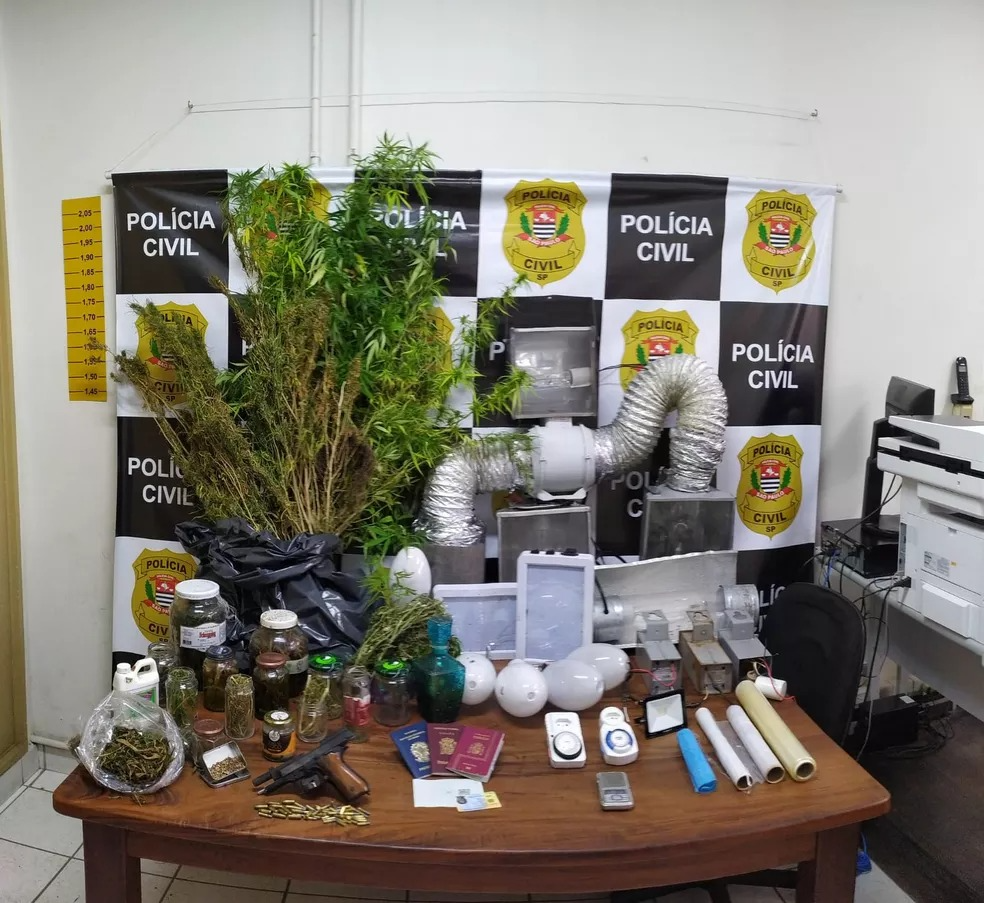 DISE localiza laboratório de drogas em mansão de condomínio de luxo em Ubatuba Divulgação/Polícia Civil