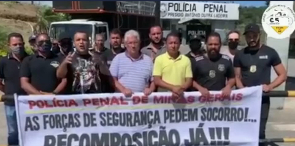 Greve de policiais afeta presídios em MG e detentos protestam em presídios Reprodução