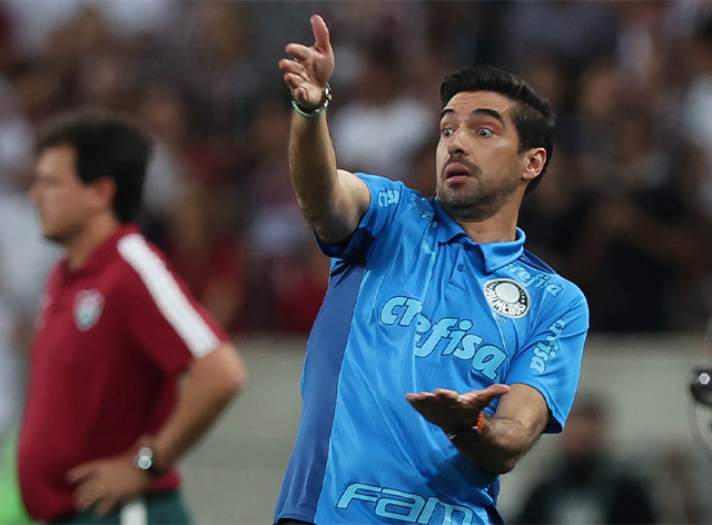 Abel Ferreira durante partida entre Palmeiras e Fluminense Cesar Greco / Palmeiras