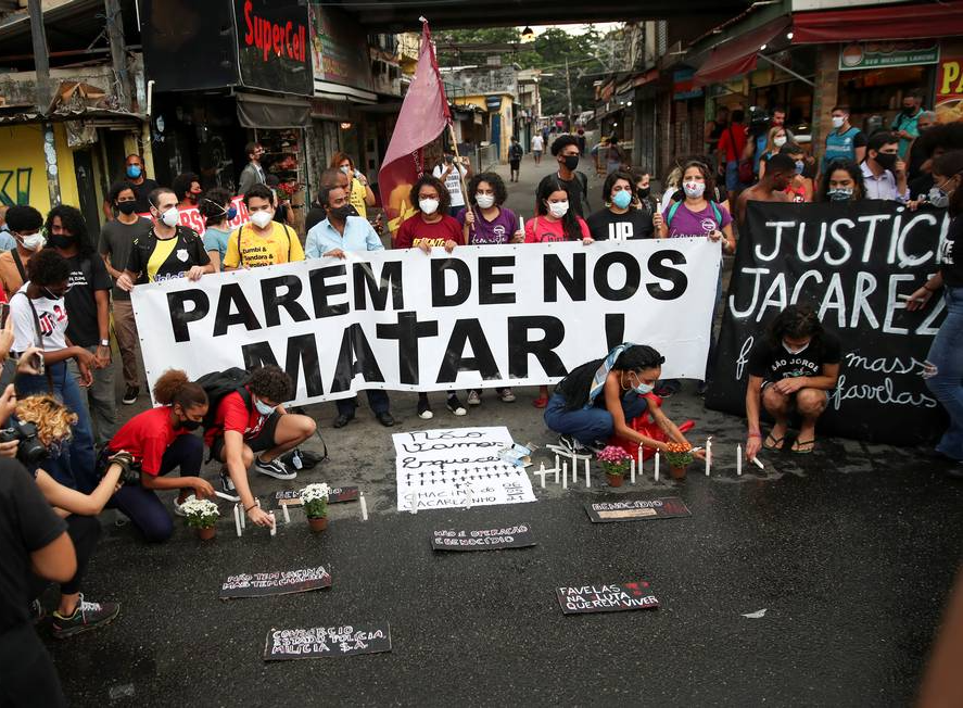 Repercussão de chacina no Jacarezinho, RJ Foto: REUTERS/Ricardo Moraes