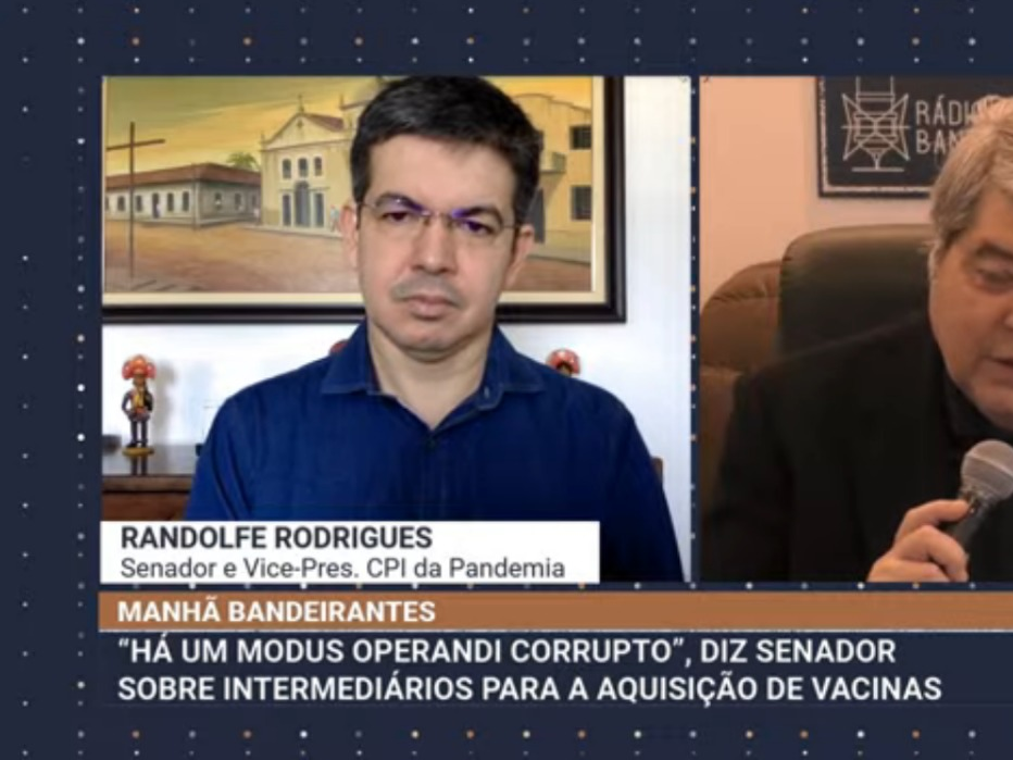 Para senador, ações do governo no combate à pandemia não foram orientadas por ideologia, mas por corrupção Reprodução