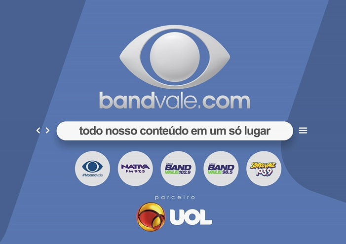 TV Band Vale: veja como falar conosco e nos seguir nas redes sociais Divulgação/bandvale.com