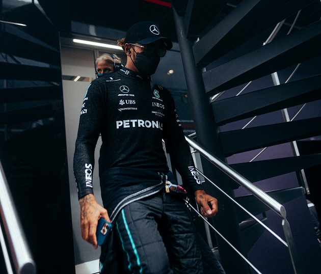 Lewis Hamilton, no GP da Emilia-Romagna Mercedes