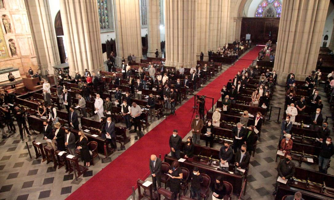 Missa de sétimo dia em homenagem a Covas na Catedral da Sé Foto: Divulgação/Prefeitura de São Paulo