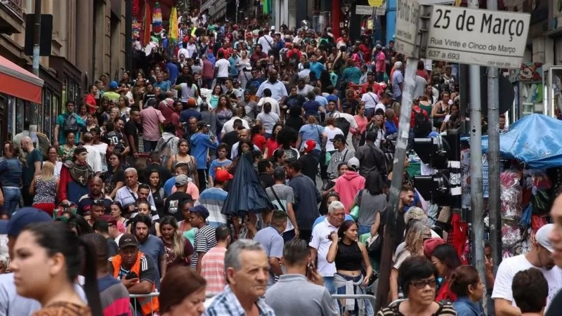 População mundial atingirá a marca de 8 bilhões de pessoas em novembro Foto: Rovena Rosa/ Agência Brasil