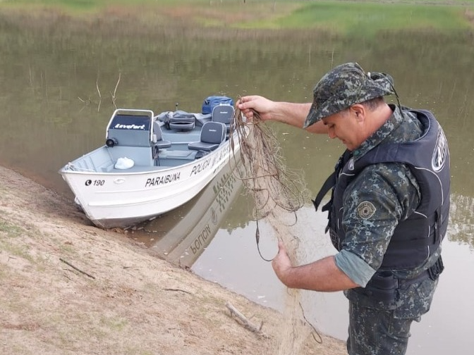 Homem é preso por pescar no período da Piracema, em Natividade da Serra Divulgação/ Policia Ambiental