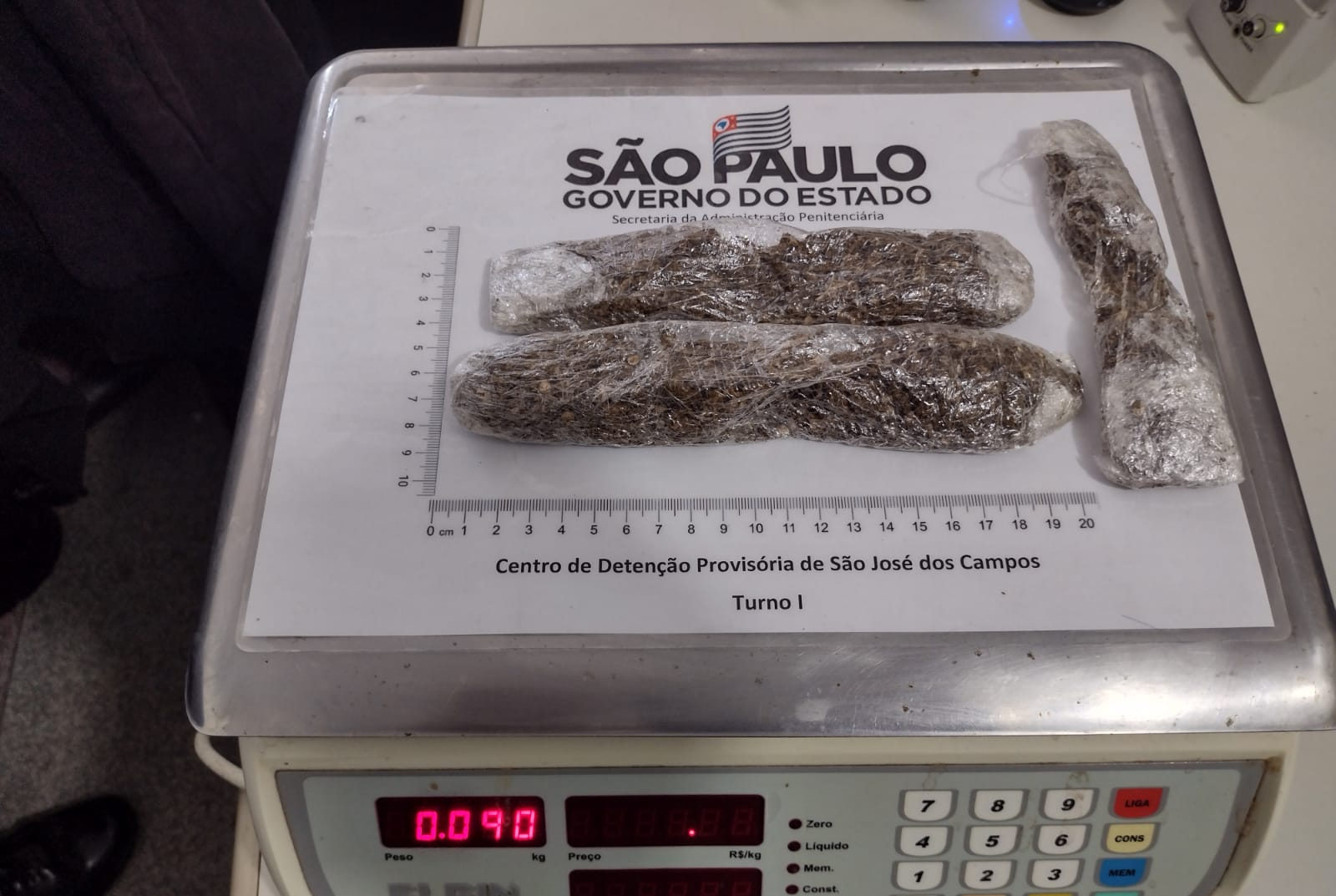 Mulheres são flagradas tentando entrar com drogas em CDP de São José dos Campos Divulgação/ SAP