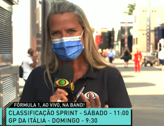 Mari Becker fala sobre o GP da Itália Reprodução 