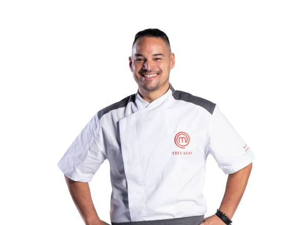 Thyago está na quarta temporada do MasterChef Profissionais, na Band. Divulgação/Band