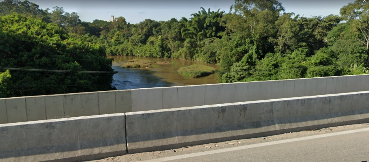 Corpo é encontrado boiando no Rio Paraíba, em Jacareí Reprodução/Google Maps