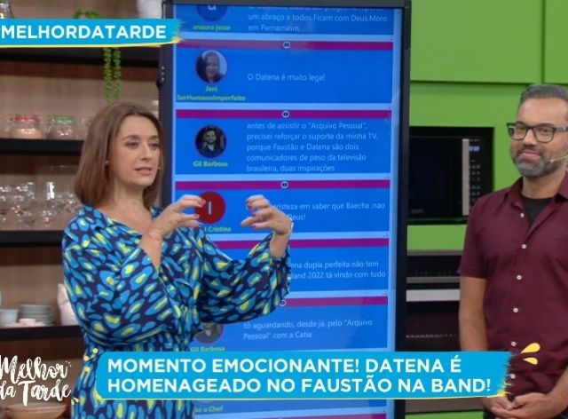 Melhor da Tarde estreia painel interativo com público Reprodução/Band