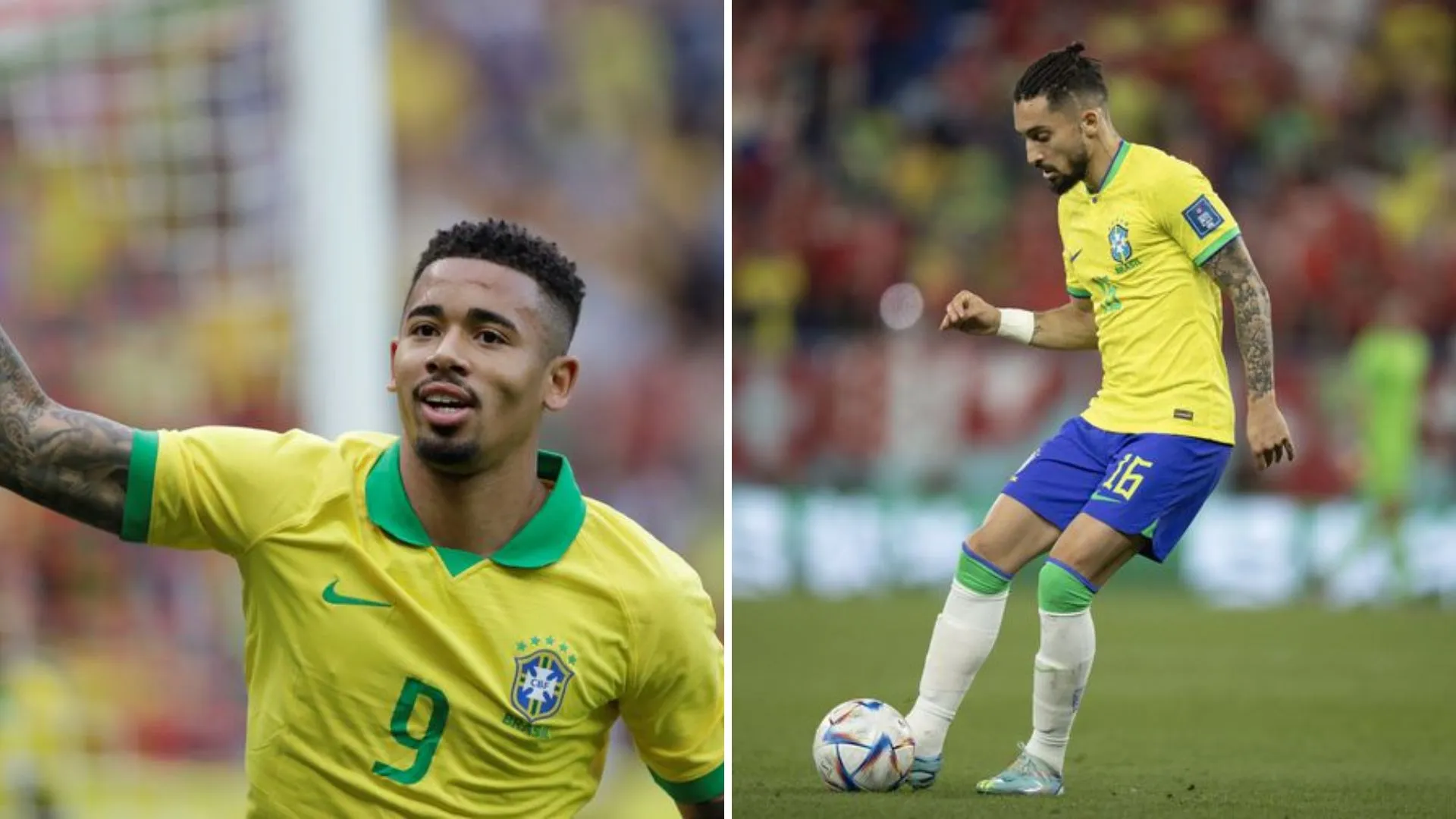 Alex Telles e Gabriel Jesus estão fora da Copa